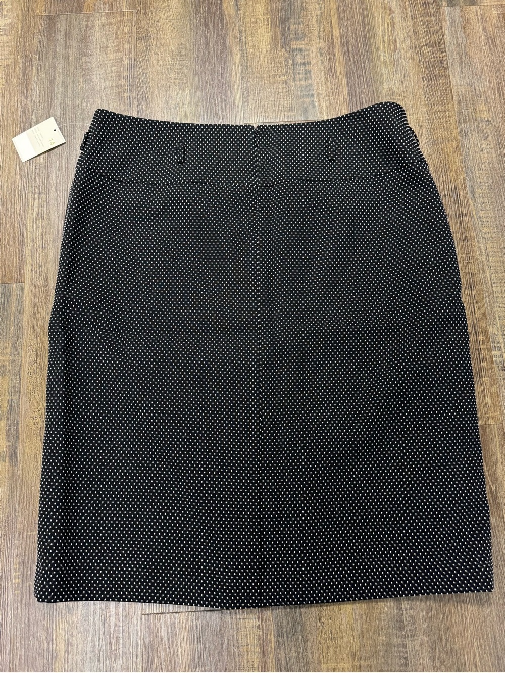Classic Black Pindot Pencil Skirt Suit- Women's Professional - Picture 12 of 16